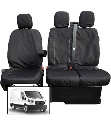 Coprisedili Ford Transit Custom 2012 - Set Anteriore Completo, Compatibile Con Airbag - Foto 8