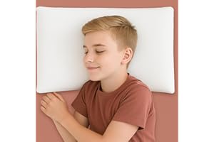 ‎KNERST KNERST® Kinderkopfkissen - Ergonomisches Kissen Kinderzimmer mit Memory-Schaum - Kissen 40x60x8,5 cm ideal als Kinderkissen - Kopfkissen 40x60 für erholsamen Schlaf inkl. Kissenbezug - für Kinder