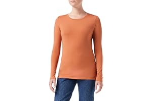 Amazon Essentials Camiseta de Cuello Redondo y Manga Larga de Corte Estándar (Disponible en Tallas Grandes) Mujer