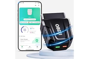 Blumacht OBD2 Auto Diagnostica Bluetooth Senza Fili, Diagnosi Auto per iOS e Android, OBD2 Bluetooth per Test di Prestazioni, Cancellazione Codici di Errore, Dati in Tempo Reale, Reset