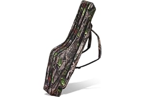 Roy Fishers Rutentasche Camou für bis zu 3 montierte Angelruten - Angeltasche - Angelrucksack für Angelausrüstung - Rutenfutt