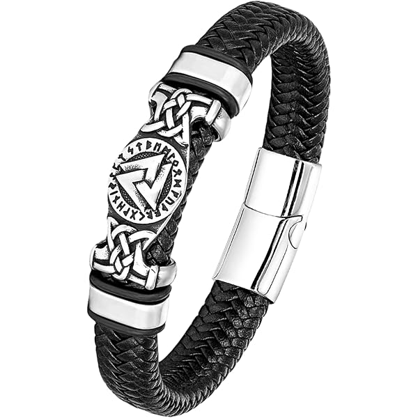 Wikinger Lederarmband Für Männer – Personalisierbar Mit Kompass-Design