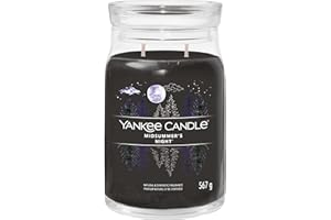 Yankee Candle Signature candela profumata, Notte di mezza estate in giara grande, Candele di miscela di cera di soia lunga durata