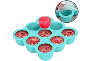 BTRFE Aufbewahrung von Babynahrung aus Silikon,Babynahrung Einfrieren Behälte aus mit Silikon Deckel,BPA-frei,Perfekt für Hausgemachte Babynahrung, Gemüse, Eiswürfeln,Fruchtpüree und Muttermilch (blau)