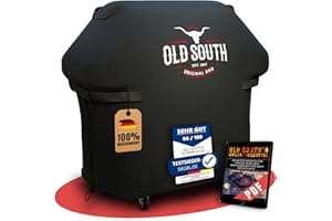 Old South - Grillabdeckung Wetterfest - Grill Abdeckhaube für Weber, Napoleon, Enders, Rösle Gasgrill - Grillhaube Cover Wasserdicht (132 x 65 x 110 cm)