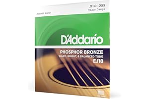 Struny do gitary akustycznej D'Addario EJ18 Phosphor Bronze, grube, 14-59
