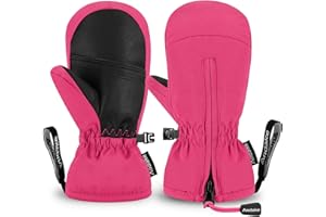 Andake Kids Ski Gloves, Boys & Girls Warm Waterproof Mittens 3M Thinsulate Windproof Breathable Thermal Children Gloves for Skiing, Snowboarding and Winter Outdoor Sport