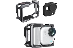 BeisDirect Coque de protection en métal pour Insta360 GO Ultra avec étui en silicone et capuchon d'objectif, cadre en alliage d'aluminium pour Insta 360 GO Ultra Sports Accessoires pour appareil photo