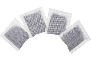 SHUREX 4 Stück kompakter Aktivkohle-Geruchsabsorbierender Filter, kleiner, Nachfüll-Deodorierer, kompatibel mit iTouchless unter 8 Gallonen, kleine Mülleimer mit Filterfach