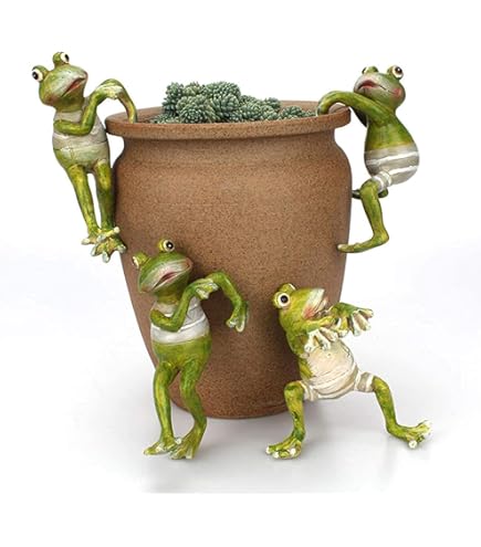 thumbnail image 2 of 5/10pcs Frog Plant Stand Green Supports Holder Cute Stable Large Support Gift US 2 of 14