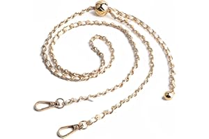 BEAULEGAN Thin Handbag Chain Strap Adjustable - Replacement for Small Shoulder Crossbody Bag, 130 cm Long