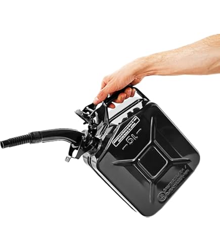 Bidon 20l Bidon Carburant Hünersdorff 20L Rouge - Homologué UN Pour Essence, Diesel Et Produits Dangereux Bidon 10l