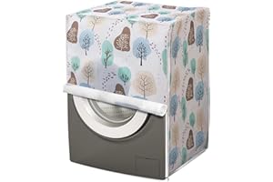 HELWEET Pokrowiec na pralkę, pasuje do większości bębnowych z przodu, 63 x 62 x 85 cm