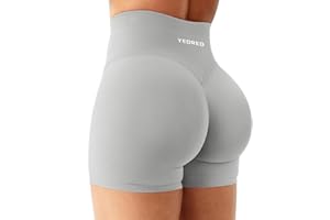 YEOREO Sport Shorts Damen 4.5" Invisible Scrunch Butt Gym Shorts Hoch Taille Booty Yoga Workout Kurze Leggings