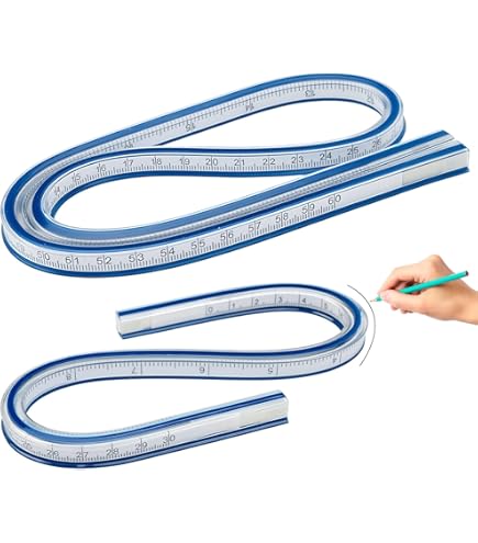 2 Stuks Flexibele Gebogen Liniaal, Flexibele Curve Liniaal 2 Stuks Flexibele Gebogen Liniaal, Flexibele Curve Liniaal