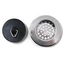 Badplug Met Chrome Ketting - 45mm Badstopper Met 18 Inch Ball Chain