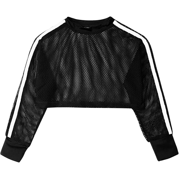 Crop Top Bambina - Maglietta Sportiva Per Danza, Ginnastica E Hip Hop - Foto 2