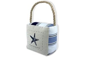 JIUZCARE Fermaporta Stoffa, Porta Del Modello Di Stelle Marine, Impedisce Ai Bambini Di Giocare A Spegnimento Del Tempo, Essere Usato Per Decorare Per Soggiorno, Camera Da Letto, Cucina, Bagno, 12 * 13 * 7 cm