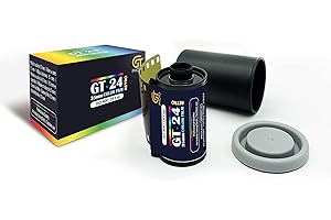 GT PHOTO Pellicole portafoto in stile retrò, 35 mm, 24 foto, colore: blu