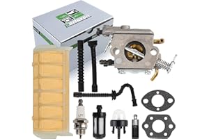 partszen 1123-120-0620 Carburetor with Primer Bulb Negative Pressure Pipe Fuel Filter for STIHL Chainsaw MS230 MS250 MS250C