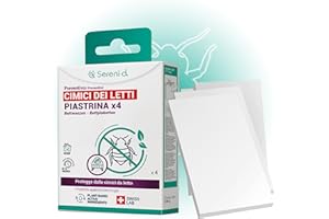 PIASTRE LETTO repellenti per CIMICI DEI LETTI - Protegge dalle cimici dei letti durante il sonno - x4 Sereni-d SWISS LAB