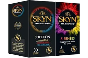 SKYN® Selection 30 anti-latex kondom med GRATIS pakke med 5 senses kondom