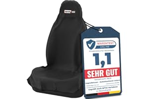 ‎UPGRADE4CARS Upgrade4cars wasserdichter Autositzschoner für Vordersitze | Fahrersitz Schonbezug für Werkstatt, Arbeit, Sport usw. | Autositz-Auflage Universal | Auto-Sitzbezug vorne in Schwarz