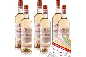 ‎VINOX Snöflingor Glögg Glühwein Weiß, sortenreines Weinpaket + VINOX Winecards (6x0,75l)