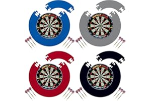 Gorilla Darts Double 20 Dartboard & EVA Puzzle Dartboard Surround Set + Free Darts
