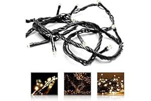 LED UNIVERSUM Łańcuch świetlny LED ze 1000 diodami LED o barwie ciepłej bieli do użytku wewnątrz i na zewnątrz, długość 80 metrów (+ 3 m przewód zasilający), IP44 ochrona przed rozbryzgami wody, idealne nastrojowe