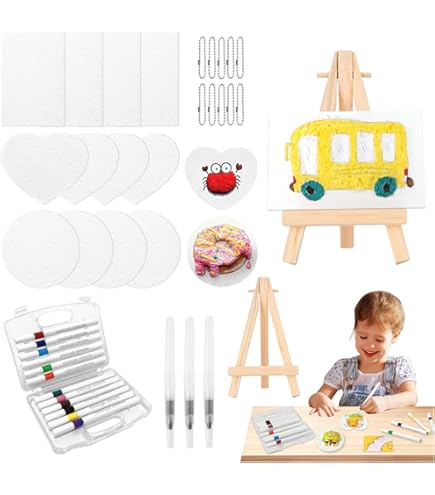 Yamobi Magic Puffy Paint, Papier De Peinture à Texture Mousse, Dessin