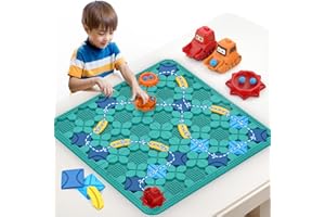 Sootouo Labyrinthe Jeux de Société, 200+ Niveaux 56x56cm STEM Grand Plateau Construction de Route Logique Puzzle Enfant 3 4 5 6 7 8 Ans Jouet Montessori Jeu Éducatif Smart Games Cadeau Garçon Fille