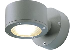 SLV Natynkowa Lampa na ścianę SITRA SLV/oświetlenie ścian, ścieżek, wejść, zewnętrzny reflektor punktowy LED, natynkowa lampa zewnętrzna, lampa ogrodowa / GX53 IP44 9W, kolor antracyt