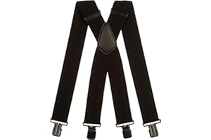 Olata Bretelle Extra Larghe da Uomo – 5 cm di Larghezza, Robuste e Regolabili con Clip Resistenti, Ideali per Lavoro e Abbigliamento Elegante