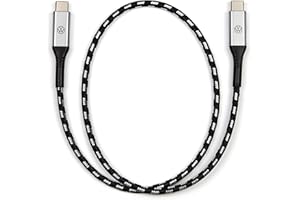Volkswagen 000051446CB Premium USB-C na USB-C kabel do ładowania, 50 cm, podświetlane logo VW, czarny