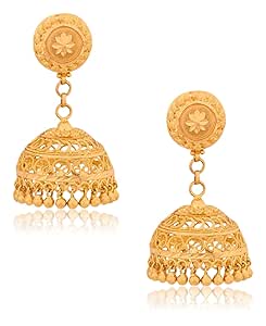 Jhumka design in senco gold Clearance