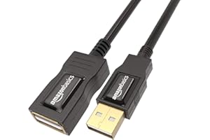 Amazon Basics Cavo prolunga 2.0 USB-A maschio a USB-A femmina, 1 m, Nero