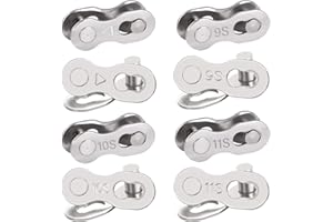 Ezweiji Maillons De Chaîne De Vélo De Haute Qualité, 5 Paires De Verrous De Chaîne à Dégagement Rapide pour Chaînes 6-12 Vitesses - Robustes, Antirouille Et Durables