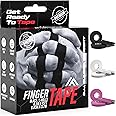 IRON FIGHTER X5 Black Finger Tape BJJ [Easy to Cut] 0.3IN x 45FT, Black Athletic Tape for Fingers, Climbing Tape, Sports Tape for Jiu Jitsu, Judo, Grappling, MMA, Volleyball, Crossfit, Baseball, Golf