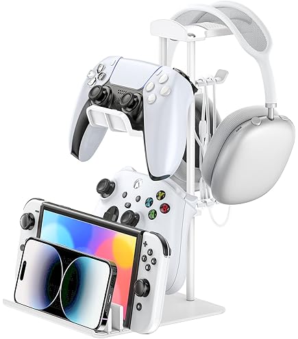 MoKo Game Controller Halter/Headset Ständer, 2 In 1 Acryl Universalhalterung für Switch/Switch 2
