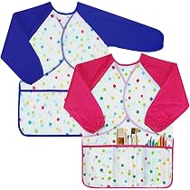 Grembiule Pittura Impermeabile Bambini Smock, 2-8 Anni Ragazzo