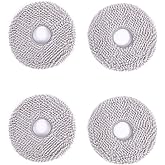 ECOVACS Yıkanabilir Paspas Pedleri 4 ADET DEEBOT X2 Omni/ T20 Omni/ T10 Omni/X1 Omni/X1 Turbo Serisi Robot Vakum ve Paspas Te