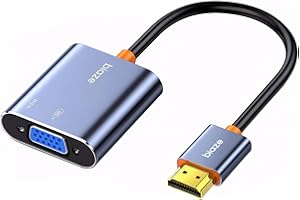biaze ZH276 HDMI zu VGA Adapter, 1080P 60HZ Videokonverter Adapter (Stecker auf Buchse) für Laptop, PC, TV-Monitor, Projektor, vergoldetes Anschlusskabel