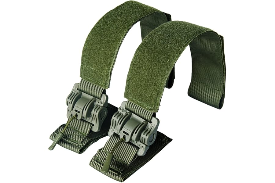 REYNEM Tactical Quick Release Buckle Set Shoulder Straps Rapid Open Connector Plate Carrier Paintball Airsoft Hunting Vest (Color : Straps OD)