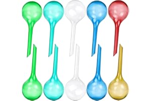 XLTXWD 10Pcs Plant Watering Devices, Plant Watering Globes, Self Watering Plant Spikes for Indoor Outdoor Plants Self Watering System for Plants Indoor Outdoor Green Transparent