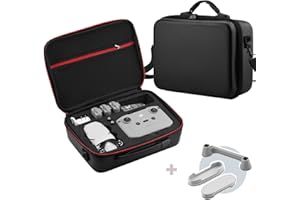 O'woda Mini 2 SE Custodia da Trasporto Impermeabile Rigida Borsa da Viaggio con Elica Stabilizzatore Supporto e Copertura Protettiva per Joystick per DJI Mini 2/ Mini 2 SE Accessori Droni, Nero