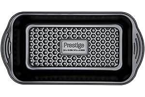 Prestige - Aerolift - Loaf Tin - Non stick Bakeware - Cushion Base - Fridge Freezer and Dishwasher Safe - Carbon Steel - 24 x 13.5 x 6 cm- 9 x 5 Inch