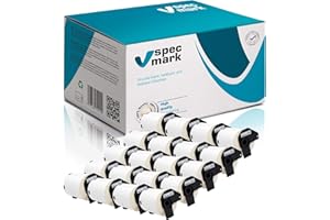 specmark 20 rolek etykiet do Brother DK-11240 102 mm x 51 mm 600 sztuk etykiet kompatybilne z drukarkami etykiet QL QL-1050 QL-1060N QL-1100