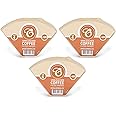 300 Size 4 Coffee Filter Paper Cones, Unbleached by EDESIA ESPRESS