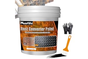 Souvik 2L Convertidor de Óxido, 2 en 1 Eliminador de Óxido y Primer Negro para Metal, Imprimacion Metal Efecto Antióxido Duradero para Coches y Superficies Metálicas